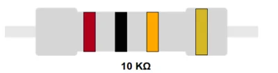مقاومة 10 كيلو أوم (4 ألوان)