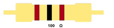 مقاومة 100 أوم (4 ألوان)